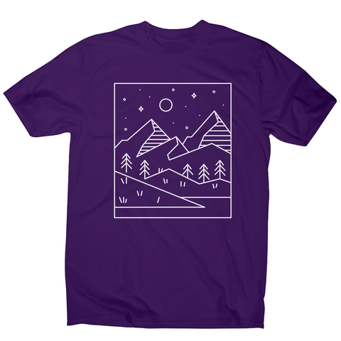 Geometric landscape men's t-shirt - Graphic Gear