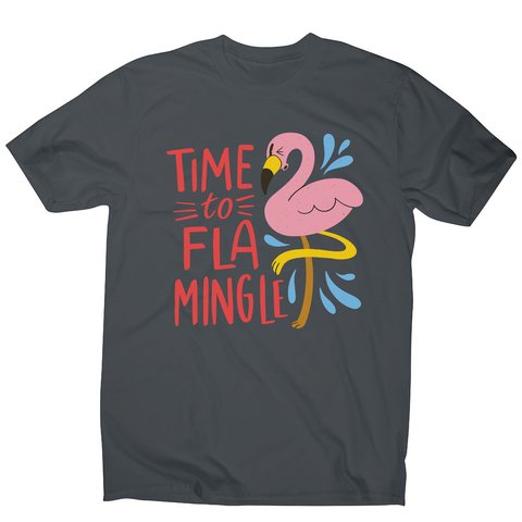 Time to fla mingle men's t-shirt - Graphic Gear