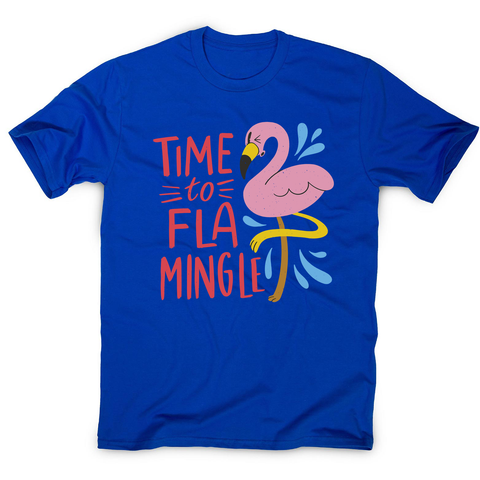 Time to fla mingle men's t-shirt - Graphic Gear