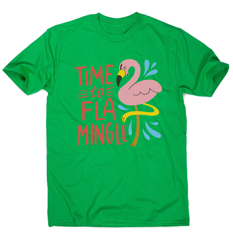 Time to fla mingle men's t-shirt - Graphic Gear