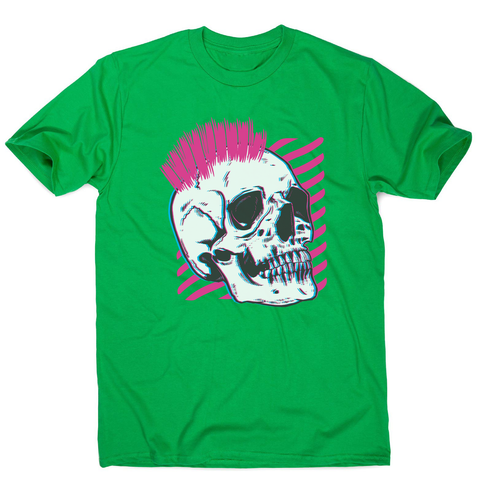 Punk skull glitch men's t-shirt - Graphic Gear