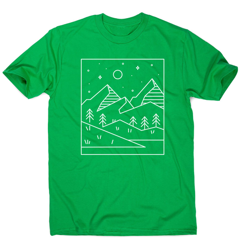 Geometric landscape men's t-shirt - Graphic Gear