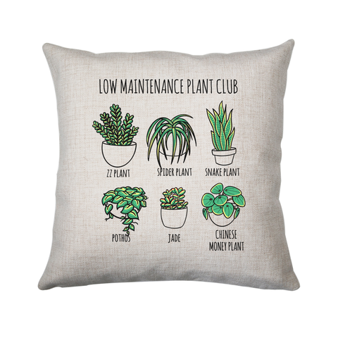 Low maintenance plants cushion cover pillowcase linen home decor - Graphic Gear