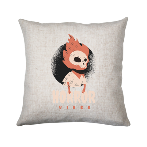 Horror vibes halloween cushion cover pillowcase linen home decor - Graphic Gear