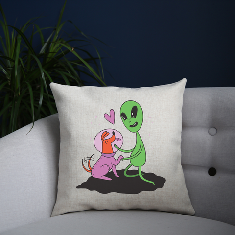 Alien dog cushion cover pillowcase linen home decor - Graphic Gear