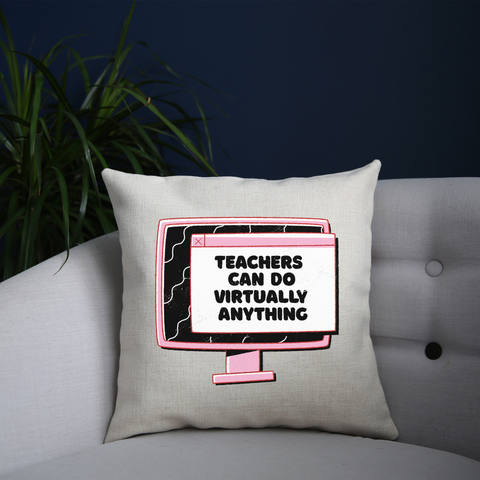 Virtual teachers cushion cover pillowcase linen home decor - Graphic Gear
