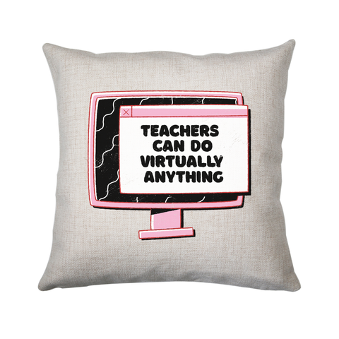 Virtual teachers cushion cover pillowcase linen home decor - Graphic Gear