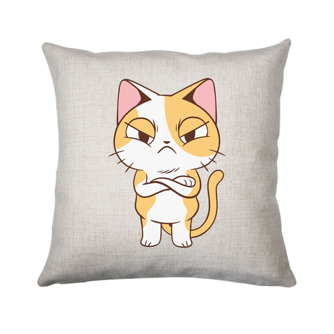 Angry kitten cushion cover pillowcase linen home decor - Graphic Gear