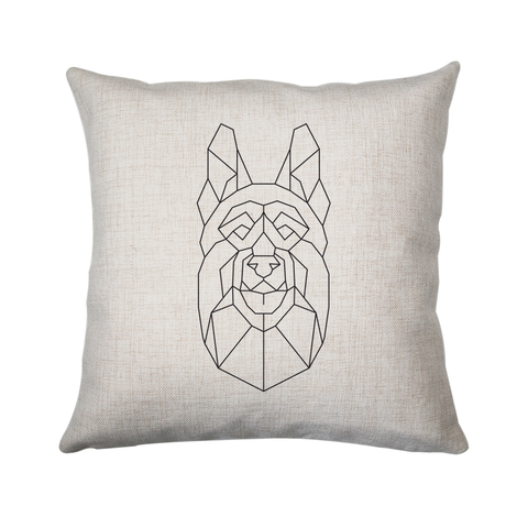 German shepherd polygonal cushion cover pillowcase linen home decor - Graphic Gear