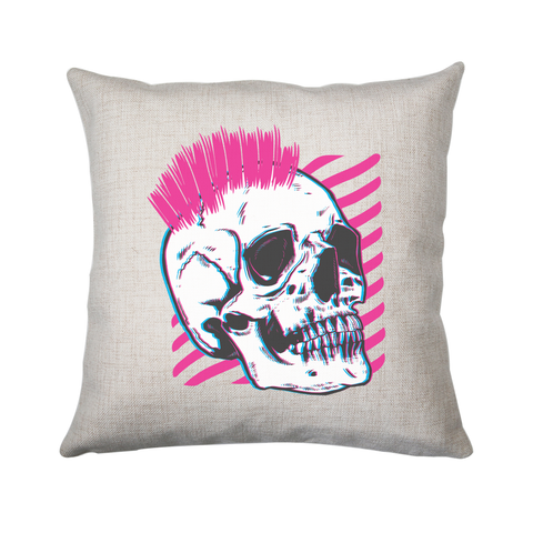 Punk skull glitch cushion cover pillowcase linen home decor - Graphic Gear