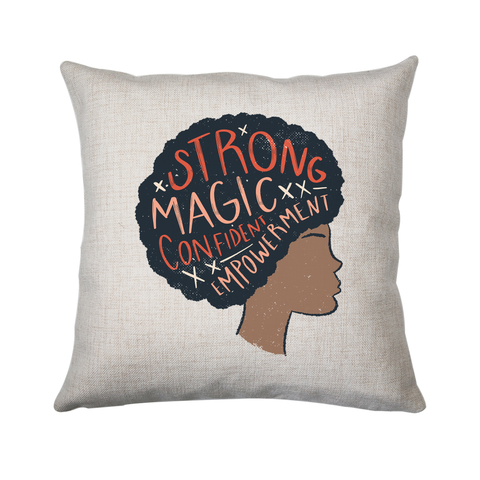 Proud afro woman quote cushion cover pillowcase linen home decor - Graphic Gear