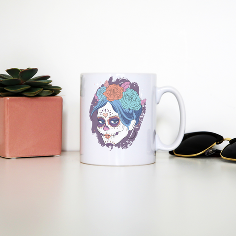 Dia de los muertos skull mug coffee tea cup - Graphic Gear
