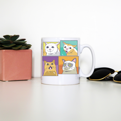 Meme cats mug coffee tea cup - Graphic Gear