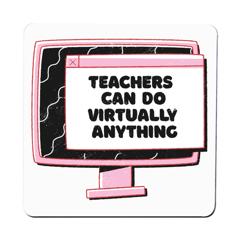 Virtual teachers coaster drink mat - Graphic Gear