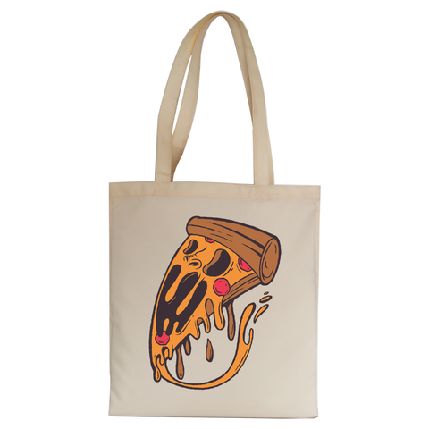 Moster pizza tote bag canvas shopping - Graphic Gear