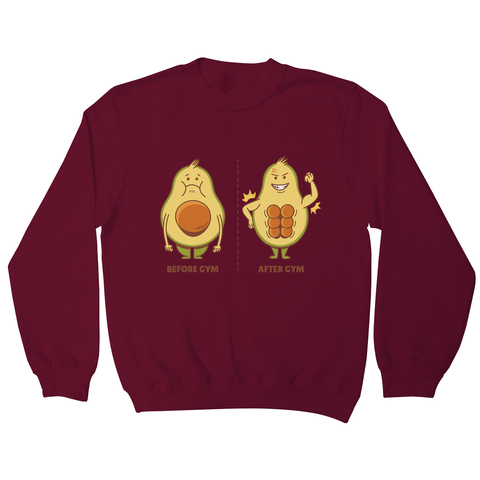 Avocado gym sweatshirt - Graphic Gear