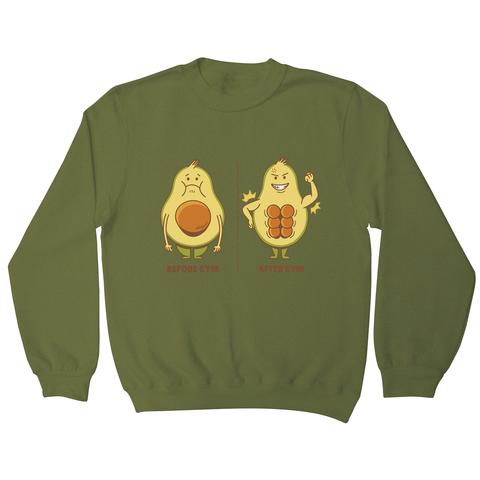 Avocado gym sweatshirt - Graphic Gear