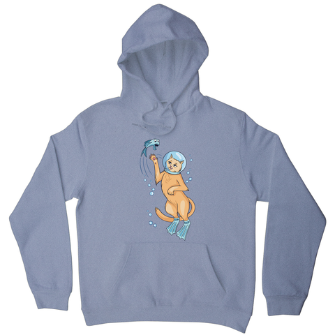 Scuba cat hoodie - Graphic Gear