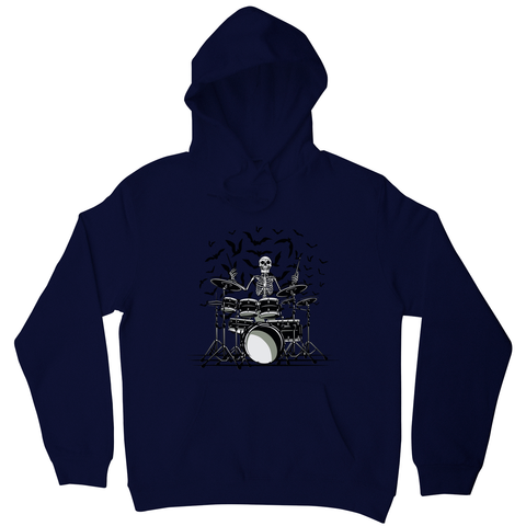 Skeleton drummer hoodie - Graphic Gear