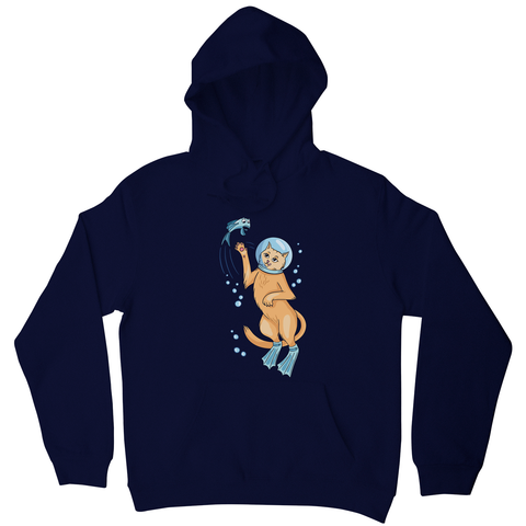 Scuba cat hoodie - Graphic Gear