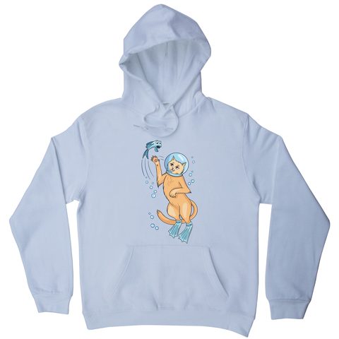 Scuba cat hoodie - Graphic Gear