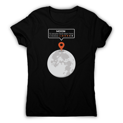 Moon location women's t-shirt - Graphic Gear