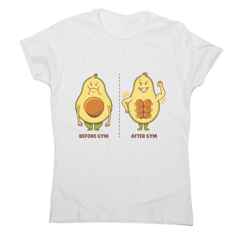 Avocado gym women's t-shirt - Graphic Gear