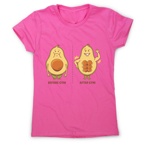 Avocado gym women's t-shirt - Graphic Gear