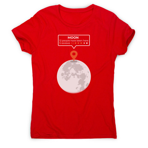 Moon location women's t-shirt - Graphic Gear
