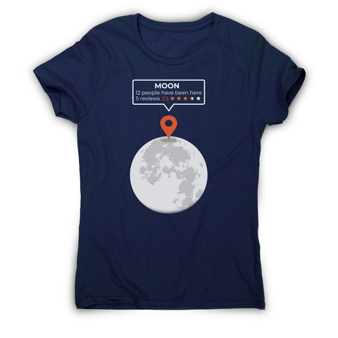 Moon location women's t-shirt - Graphic Gear