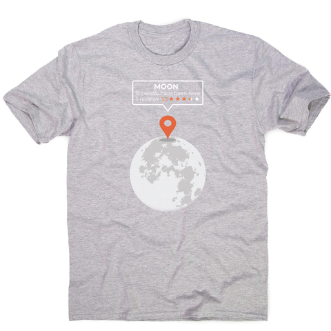 Moon location men's t-shirt - Graphic Gear