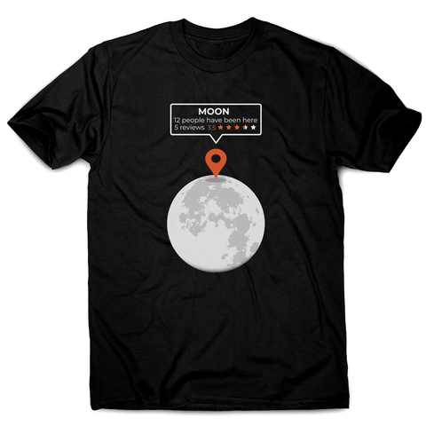 Moon location men's t-shirt - Graphic Gear