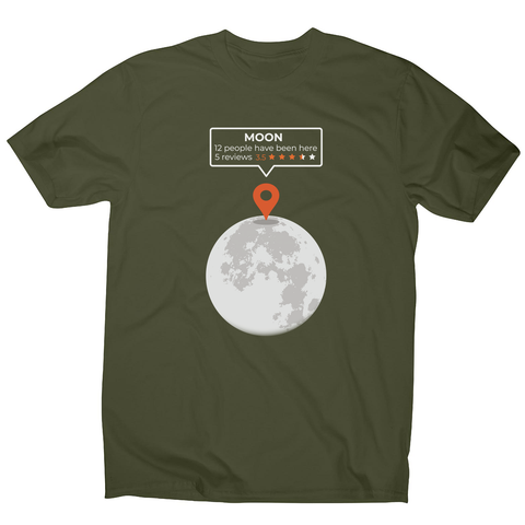 Moon location men's t-shirt - Graphic Gear