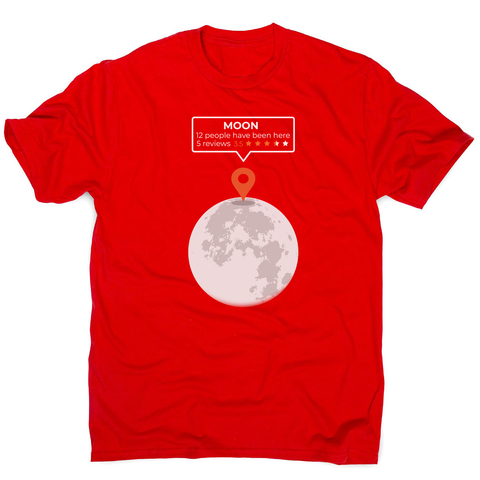 Moon location men's t-shirt - Graphic Gear