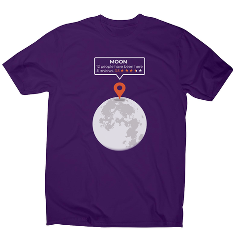 Moon location men's t-shirt - Graphic Gear