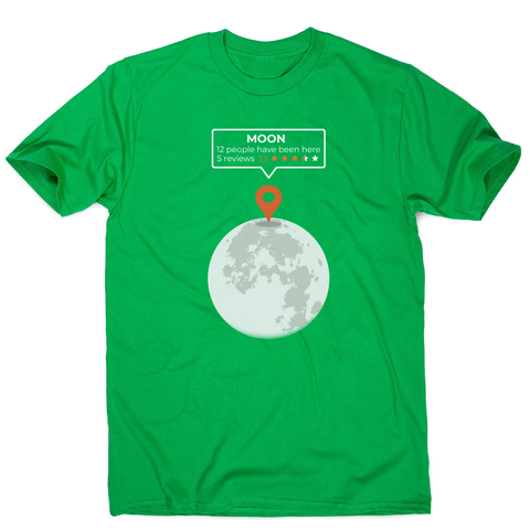 Moon location men's t-shirt - Graphic Gear