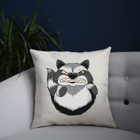 Angry raccoon cushion cover pillowcase linen home decor - Graphic Gear