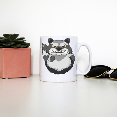 Angry raccoon mug coffee tea cup - Graphic Gear