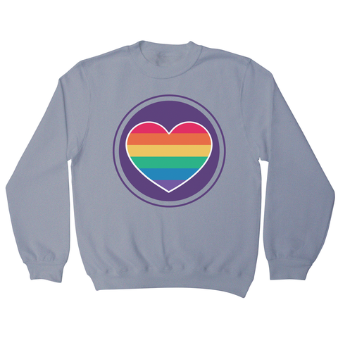 Rainbow heart sweatshirt - Graphic Gear