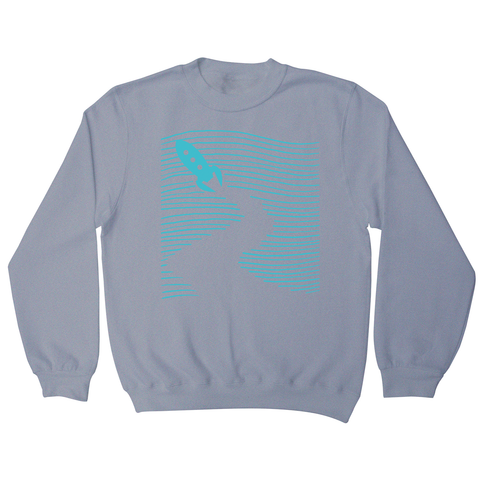 Rocketship path sweatshirt - Graphic Gear