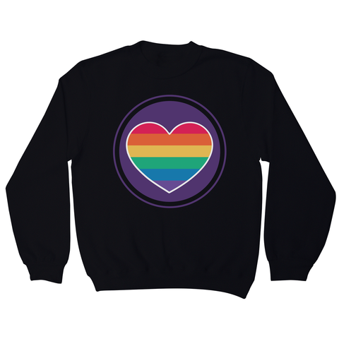 Rainbow heart sweatshirt - Graphic Gear
