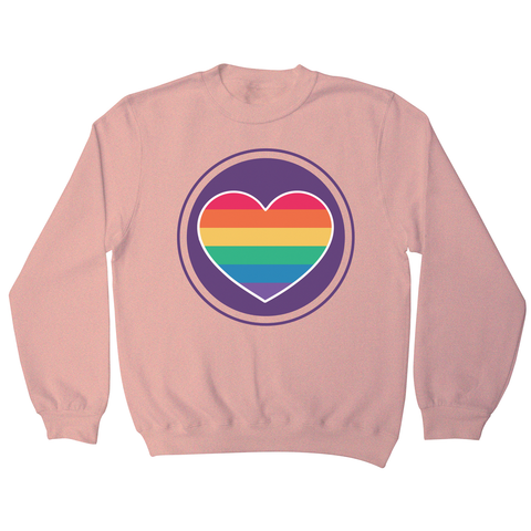 Rainbow heart sweatshirt - Graphic Gear