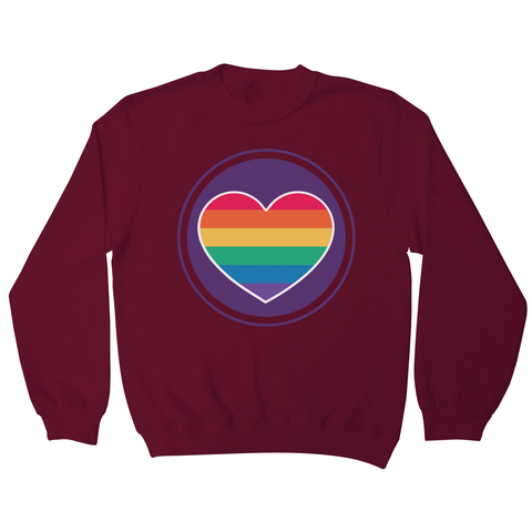 Rainbow heart sweatshirt - Graphic Gear