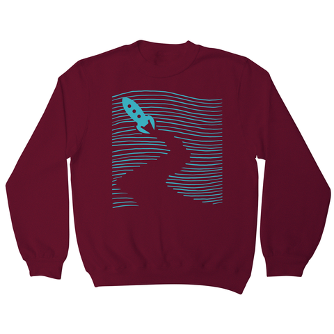 Rocketship path sweatshirt - Graphic Gear