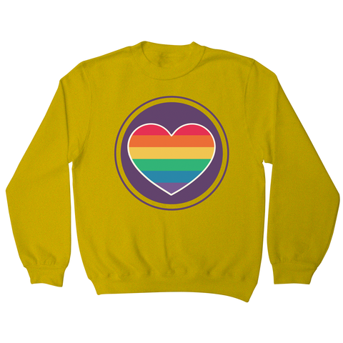 Rainbow heart sweatshirt - Graphic Gear