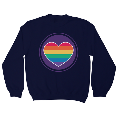 Rainbow heart sweatshirt - Graphic Gear