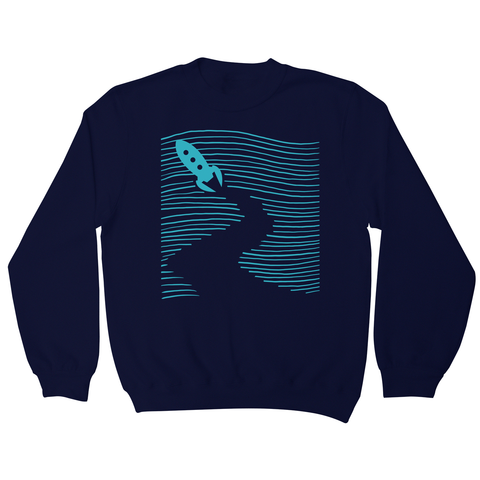 Rocketship path sweatshirt - Graphic Gear