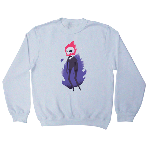 Halloween flaming skull sweatshirt - Graphic Gear