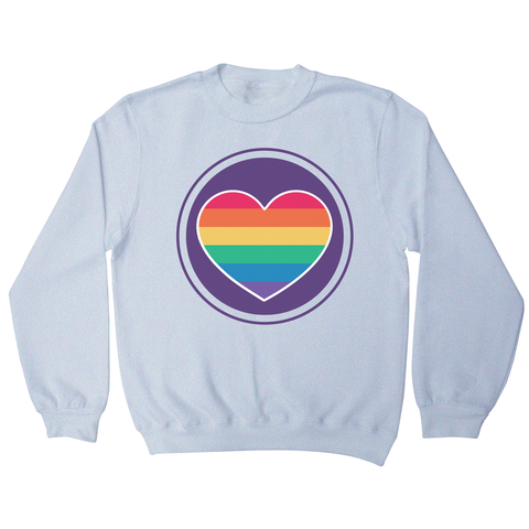 Rainbow heart sweatshirt - Graphic Gear