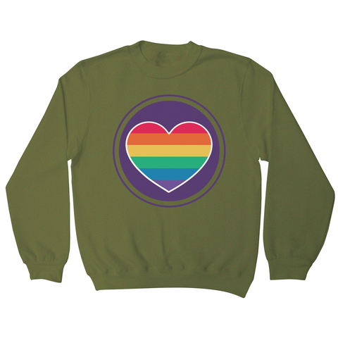 Rainbow heart sweatshirt - Graphic Gear